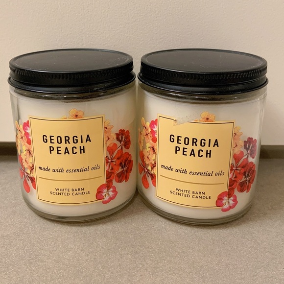 Bath and body works Georgia peach candle bundle - Picture 1 of 8